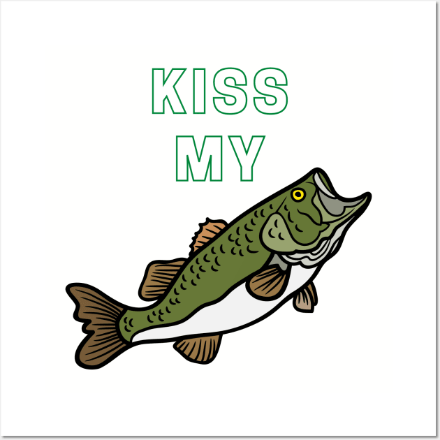 Kiss my Bass Wall Art by Rickido